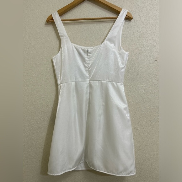 Lulu's White Square Neck Sleeveless Mini Dress - Picture 5 of 13